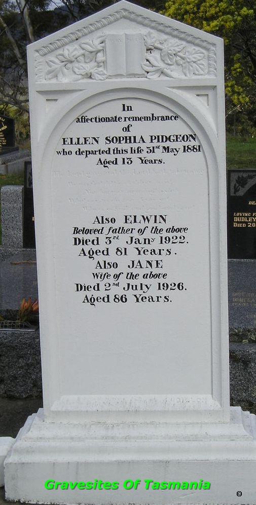Gravesites Of Tasmania
